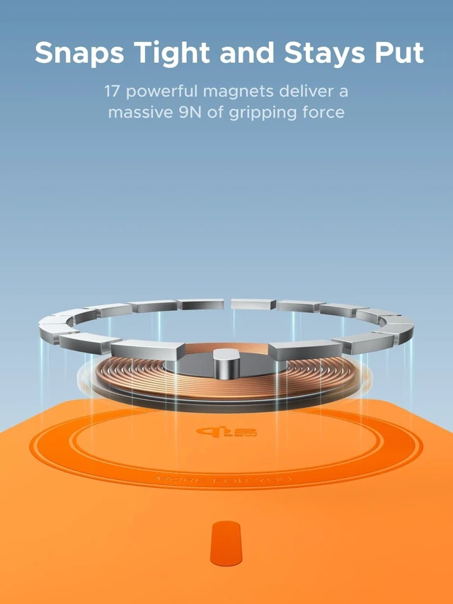 Alt view image 5 of 7 - UGREEN MagFlow 10000mAh Qi2 25W Wireless Power Bank Built-in Cable | Qi2 25W wireless, built-in cable, 30W PD wired. MagSafe compatible with iPhone 18 Pro