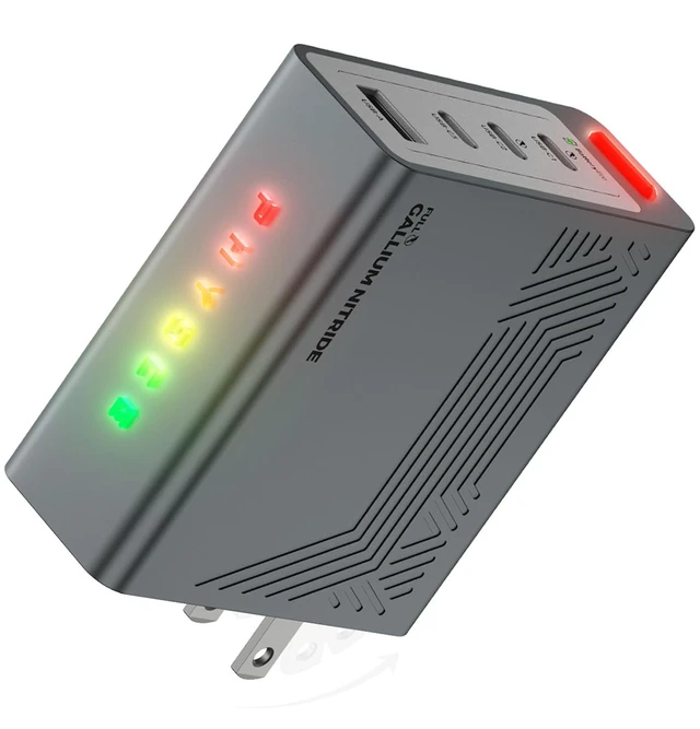 Alt view image 7 of 20 - CUKTECH 100W USB C Charger, 4-Port GaN Wall Charger with Smart Display | Real-Time Wattage Display, 3 USB-C + 1 USB-A, for MacBook Pro/Air, iPhone 17/16, Galaxy S26 and Pixel, 240W Cable Included