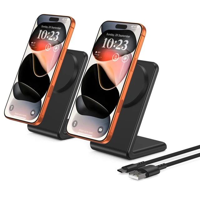 Alt view image 8 of 20 - TOPADRE 100W USB c Charger, 4-in-1 Charging Station with LED Dispay, 2 Pack | GaN Compact Foldable Laptop Charger for MacBook Pro/Air, iPad Pro, for iPhone 17/16/15 Pro Maxblack