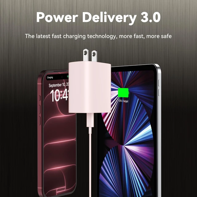 Alt view image 11 of 20 - UGREEN Nexode 45W Retractable Charger Block, 3 in 1 Fast Charging Adapter | Built-in retractable cable, GaN tech, 2 USB C, for iPhone 18/17/16, MacBook Air/Pro, Galaxy S26/S25, Steam Deck