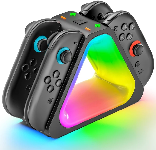 Main image of Switch 2 Controller Charger, Switch 2 Joy con Charger, Joy con 2 Charging Docking Station, Ergonomics & Magnetic Fast Charger Dock Station with Charging Cable, DS Accessory Kits