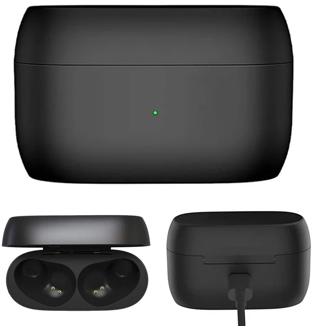 Main image of EXMRAT Charging Case for Jabra Elite 75t, Replacement Charger Cradle Station Charge Box for Jabra Active 75t (700mah, Black)