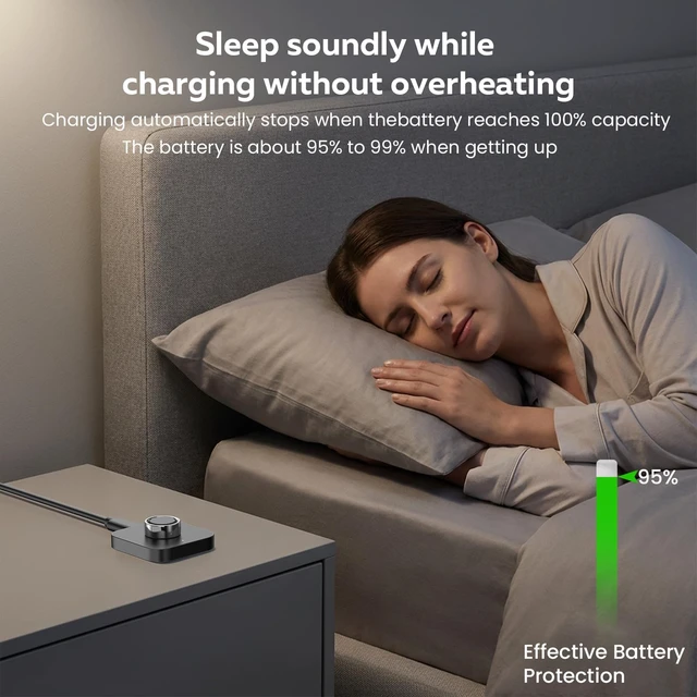 Alt view image 11 of 13 - Underhub Compatible with Oura Ring Gen 4 (Size 4) Charger Fast Charging Dock with Infrared Sensing,Auto Stop Protection, Indicator, Non-Slip Base, Charger for Smart Ring Includes 59 Inch USB-C Cable