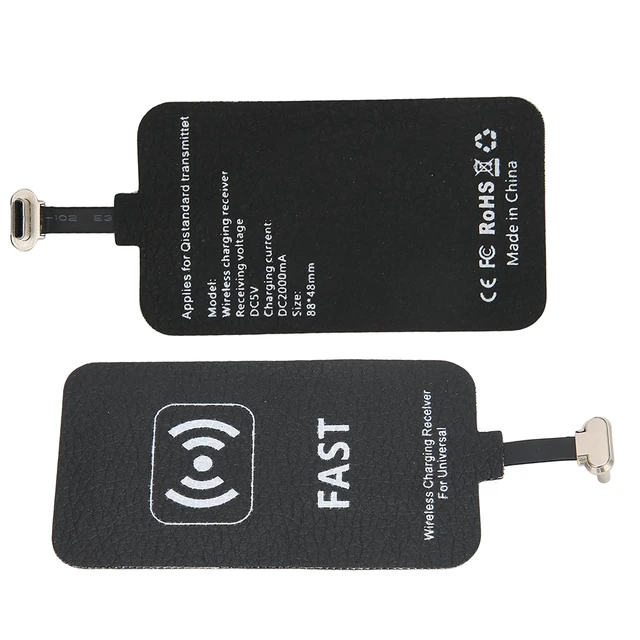 Alt view image 4 of 7 - 10W Fast Wireless Charging Receiver, 5V/2A Type C Wireless Charging Receiver - Charger Receiver Chip for Mobile Phones with USB-C