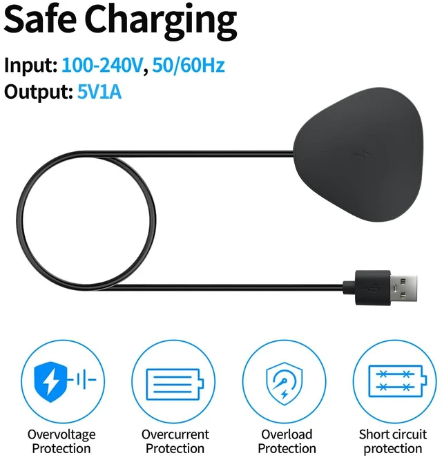 Alt view image 3 of 7 - ZLiT Charger Base for Sonos Roam Speaker Magnetic Charging Dock Station Base(Black)