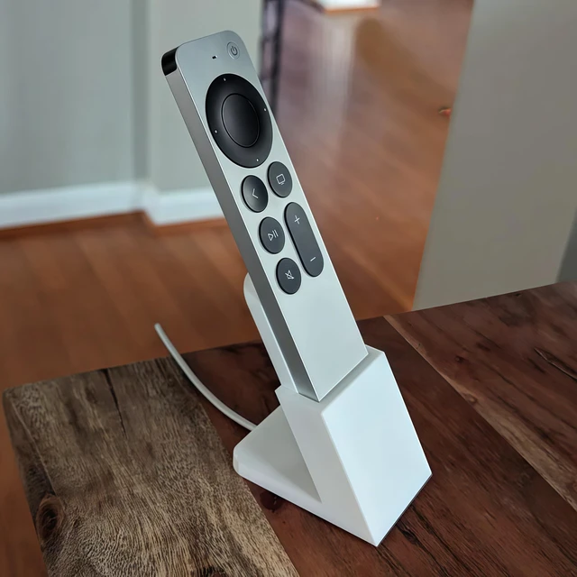 Main image of Charging Dock for Siri Remote 3rd Gen | Sleek Holder with Cable Management Solution (White)
