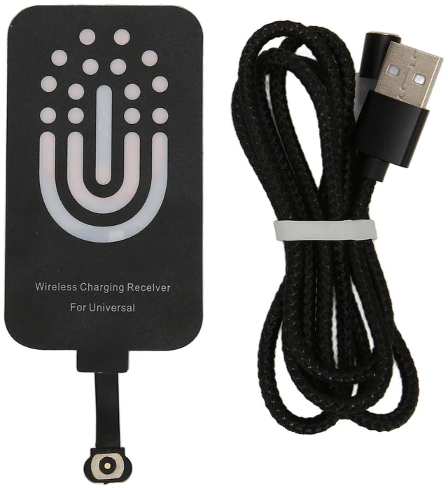 Main image of Tiiyee Wireless Charging Receiver, USB C Wireless Charger Adapter Module | 2000mA 10W Thin Magnetic Back Patch Compatible Most Type C Smartphones Dual Purpose with Magnetic Suction Charging Wire