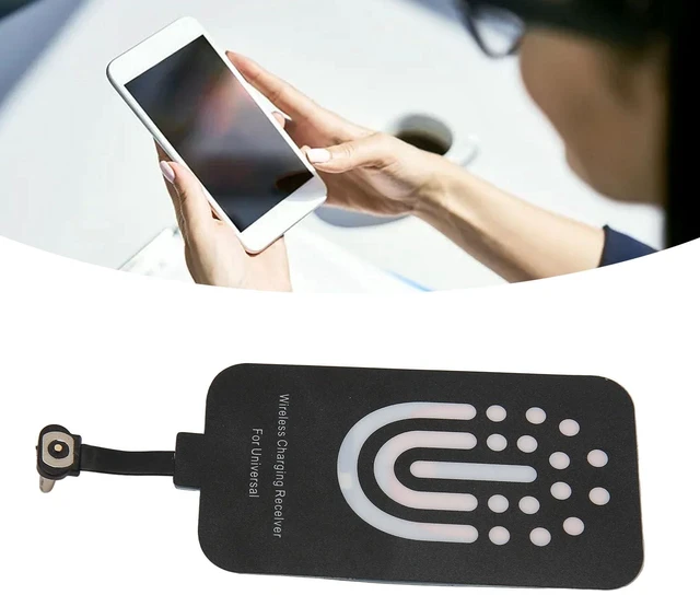 Alt view image 3 of 7 - Tiiyee Wireless Charging Receiver, USB C Wireless Charger Adapter Module | 2000mA 10W Thin Magnetic Back Patch Compatible Most Type C Smartphones Dual Purpose with Magnetic Suction Charging Wire