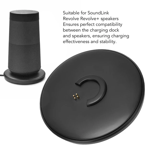 Alt view image 3 of 7 - Charging for Revolve, Revolve+, Black Replacement Charging Dock for Bluetooth Speaker