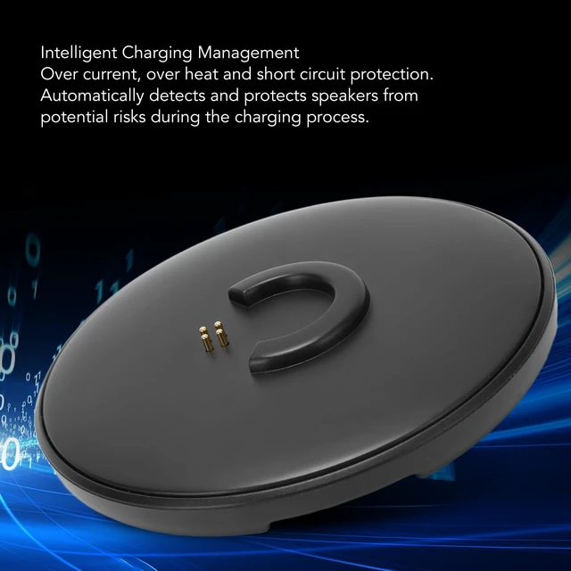 Alt view image 4 of 7 - Charging for Revolve, Revolve+, Black Replacement Charging Dock for Bluetooth Speaker