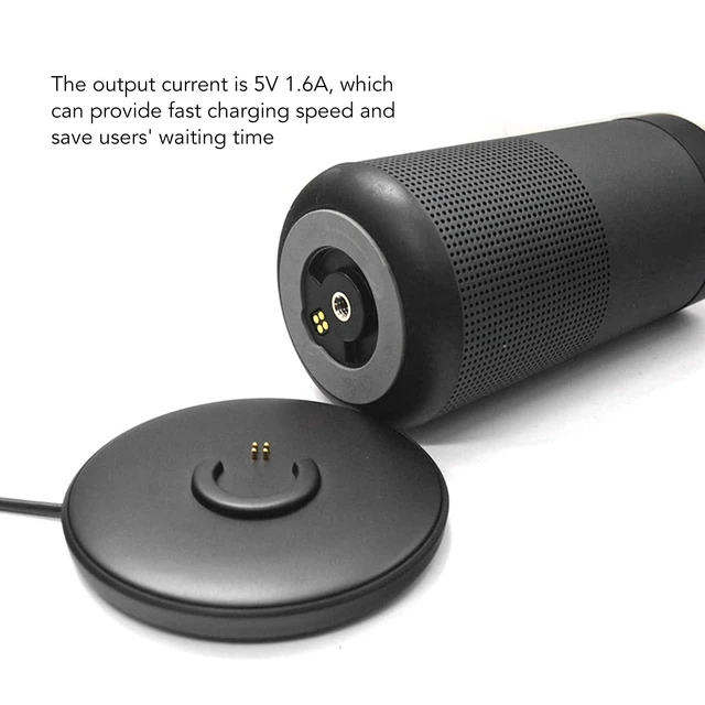 Alt view image 2 of 7 - Charging for Revolve, Revolve+, Black Replacement Charging Dock for Bluetooth Speaker