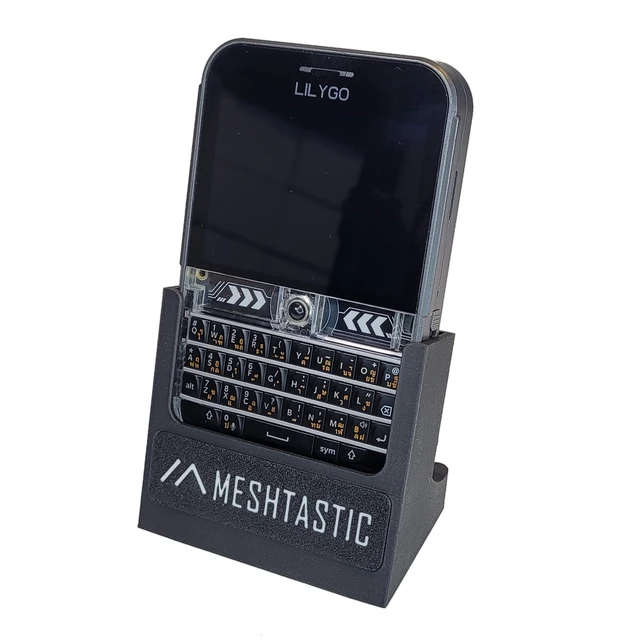 Main image of MESHTASTIC MESHCORE Charging Dock and Stand Compatible with LILYGO T-Deck Plus, Black Desktop Holder with USB-C Port
