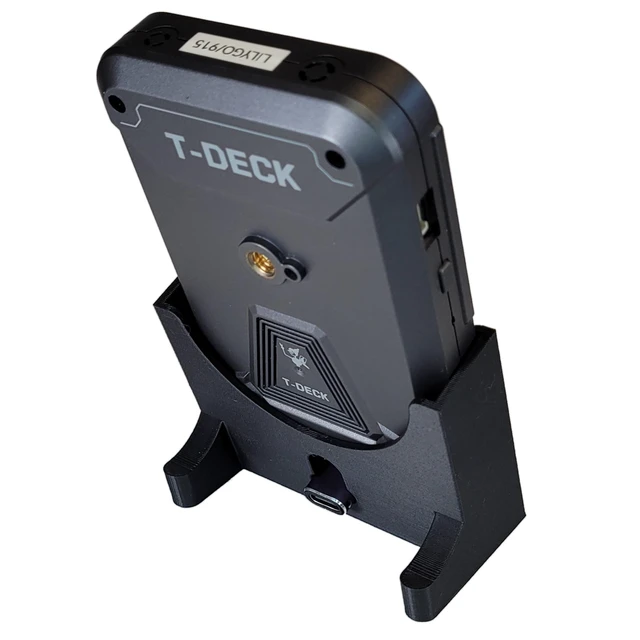 Alt view image 3 of 5 - MESHTASTIC MESHCORE Charging Dock and Stand Compatible with LILYGO T-Deck Plus, Black Desktop Holder with USB-C Port