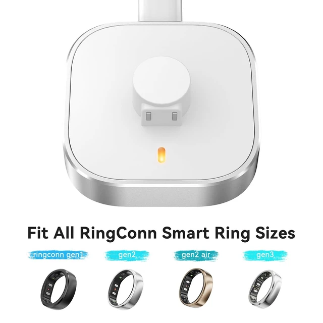 Alt view image 3 of 7 - Charger for RingConn Gen 2/Gen 2 Air/Gen 3 Smart Rings | Aluminum alloy charging dock for RingConn All Size 6/7/8/9/10/11/12/13/14/15