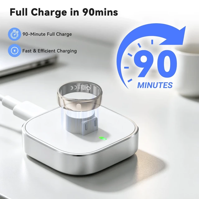 Alt view image 4 of 7 - Charger for RingConn Gen 2/Gen 2 Air/Gen 3 Smart Rings | Aluminum alloy charging dock for RingConn All Size 6/7/8/9/10/11/12/13/14/15