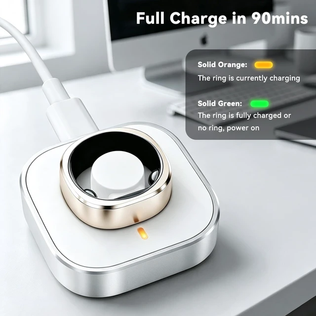 Alt view image 7 of 7 - Charger for RingConn Gen 2/Gen 2 Air/Gen 3 Smart Rings | Aluminum alloy charging dock for RingConn All Size 6/7/8/9/10/11/12/13/14/15