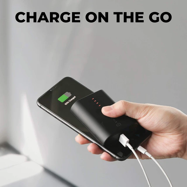 Alt view image 7 of 7 - ORORO MINI 5K Rechargeable Battery for Heated Apparel | Ultra-compact, USB-A port, LED power indicator, compatible with ororo heated apparel, cushions and hand warmers