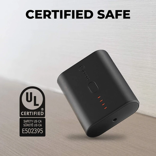 Alt view image 6 of 7 - ORORO MINI 5K Rechargeable Battery for Heated Apparel | Ultra-compact, USB-A port, LED power indicator, compatible with ororo heated apparel, cushions and hand warmers