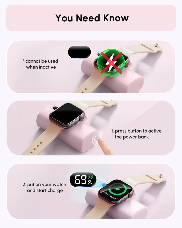 Alt view image 6 of 7 - Mini Pinky Portable Phone Charger for USB C Port, 5000mah Lightweight Typec Power Bank for iPhone 18/18 pro max/17/16/15 series, Battery Pack Compatible for Samsung/Google/xiaomi/Blackberry/Motorola