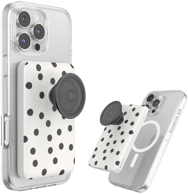 Main image of PopSockets PowerPack Phone Charger with MagSafe- Spotlight Dots | Magnetic, Wireless Charging, Portable Power Bank, Polka Dot, Cute, Aesthetic, Girly