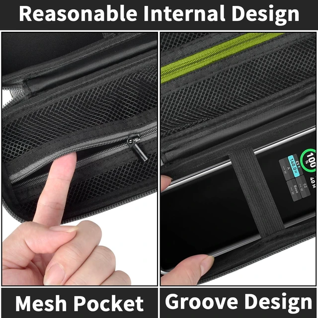 Alt view image 3 of 7 - Case for Anker Prime Power Bank 27,650mAh 250W & 737 24000mAh 3-Port Fast Charging Storage Holder Portable Laptop/Car Charger Carry Box (Box Only)