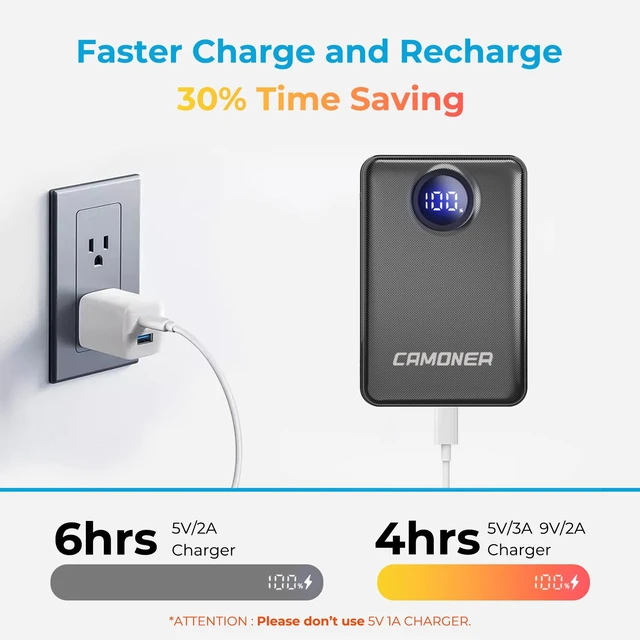 Alt view image 5 of 6 - Camoner 7.4V/5V 3A 14400mAh Heated Vest Battery Pack, Power Bank for Heated Vest, Heated Jacket Battery Pack Compatible with ORORO and Venustas, TODWARM, XINSONYUELL