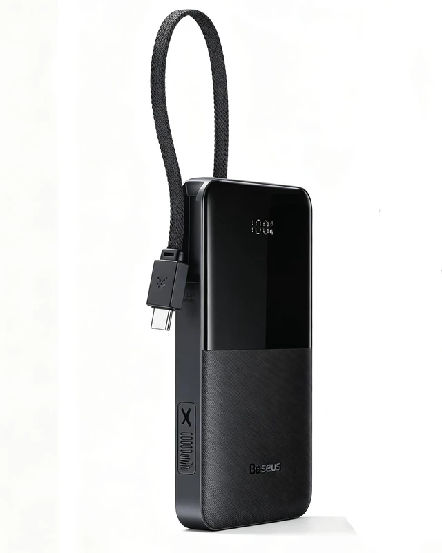 Main image of Baseus Travel Essential Power Bank 10000mAh 22.5W USB C Built-in Cable