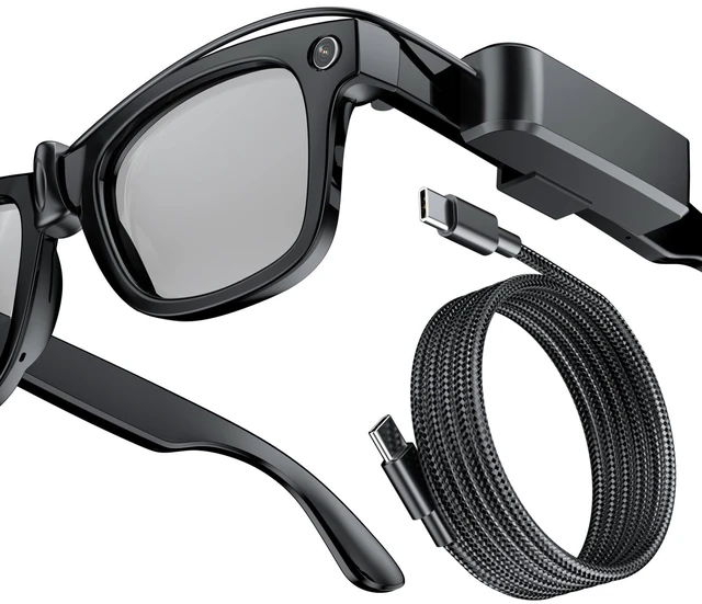 Main image of Travel-Friendly Power Bank for RayBan Meta AI Glasses Gen 1/2, Ultra-Light Wearable Mini Power Bank for Wayfarer, Headliner, Skyler, Portable Charger with USB-C Port (Can not Wear When Charging)