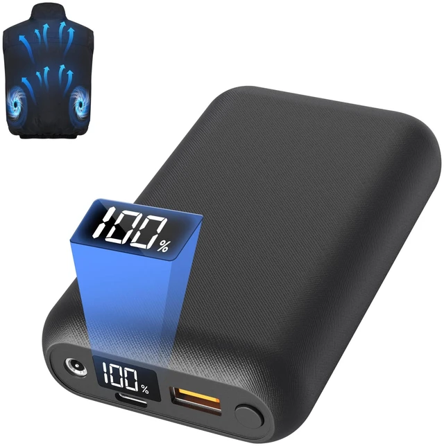 Main image of Lvkakmox 20000mAh Battery Pack for Fan Vest Jacket Coat Pants, Fan Clothing Replacement Battery Pack
