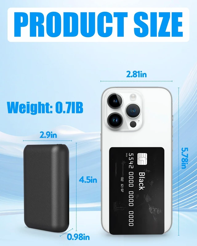 Alt view image 2 of 3 - Lvkakmox 20000mAh Battery Pack for Fan Vest Jacket Coat Pants, Fan Clothing Replacement Battery Pack