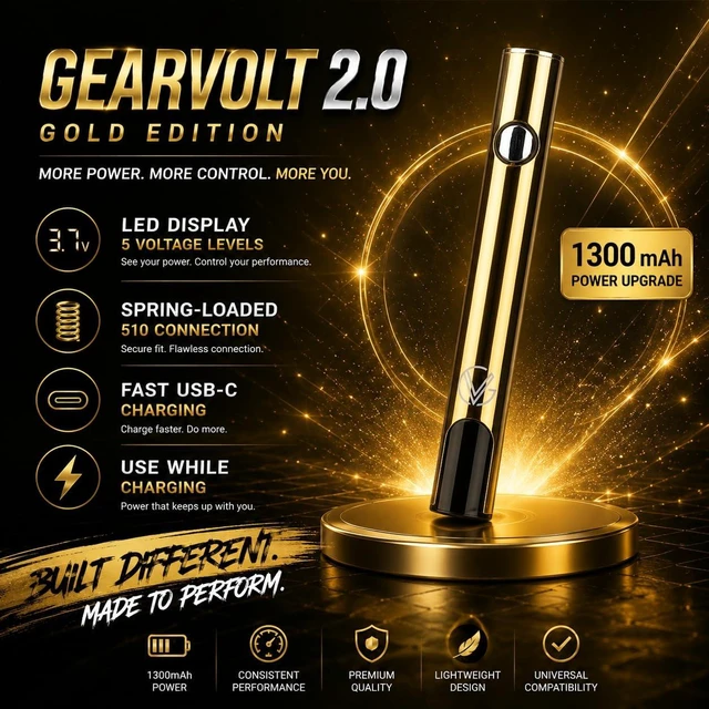 Alt view image 5 of 7 - Next-Gen Battery Updated Design 2026, 1300 mAh, USB-C Fast Charging, LED Display, 5 Voltage Modes Precision Performance for Every Task (RAINBOW)