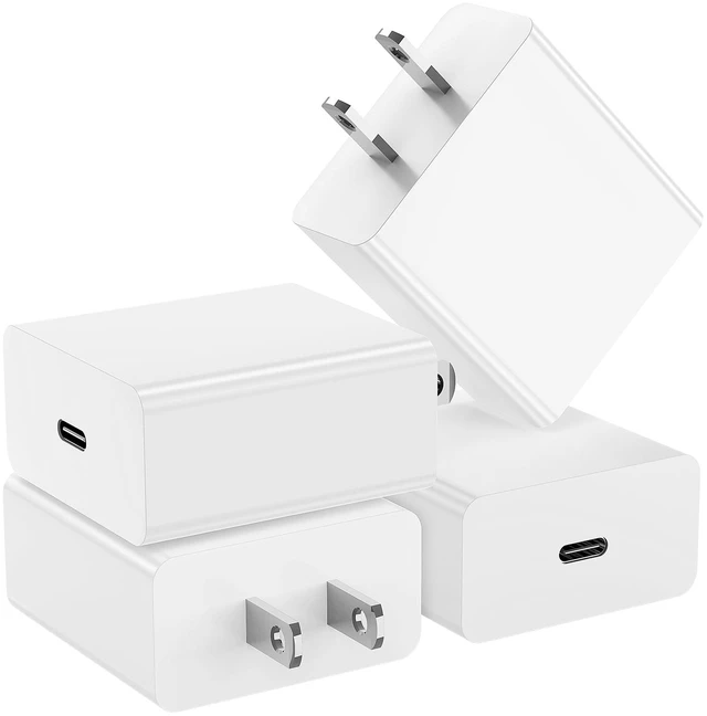 Main image of 4Pack 45W USB C Wall Charger Block, USB C Charging Adapter 45W Type C Super Fast Charging Power Plug Cube for iPhone 18 Pro/17/16/15 Pro Max/for iPad Pro/min/Air/Galaxy S26/S25/24, and More