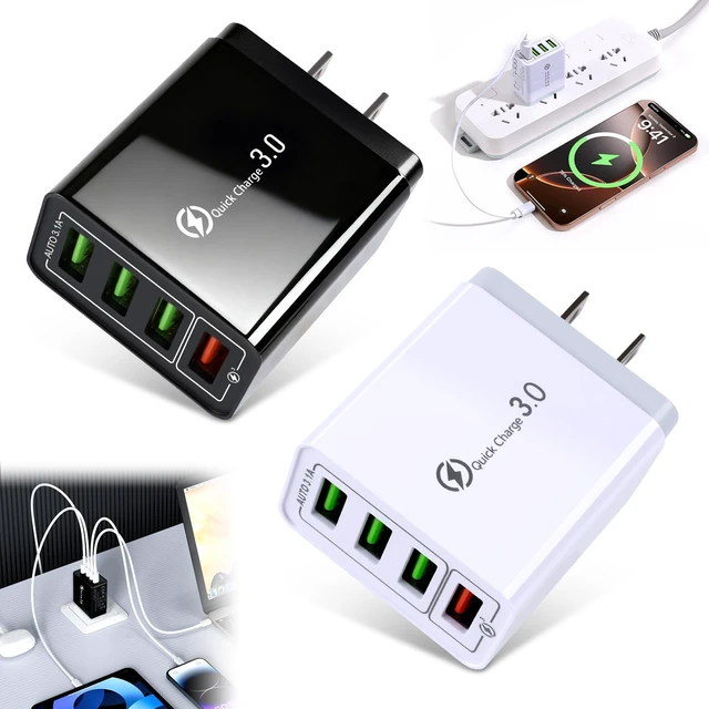Main image of Magvolt Pro Phone Charger,Magvolt Chargers,4-Port Chargers,Multi-Protection System,Travel Fast Charging for Smart Phones,Tablets,Devices with Multiple Ports,Wall Charge for Travel & Home(Black+White)