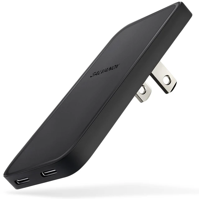 Alt view image 4 of 7 - Galvanox Flat USB-C Charger (35W) for Samsung and Android Devices, Super Fast Charging, Ultra-Slim Wall Adapter for Galaxy S25 Ultra, S24, S23, Google Pixel 9 10, 10 Pro XL (Type-C) Dual Port