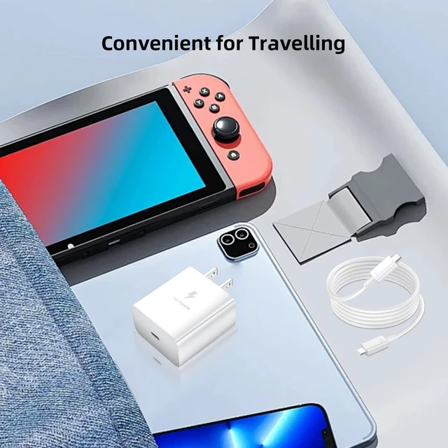 Alt view image 5 of 7 - 60W USB C Charger PD 5A Cable for Super Fast Charging 3.0 Wall Plug Adapter|Power Adaptor for iPhone 18Pro Max Duo 17 16 15 Samsung S26 Ultra S25 S23 A17 A16 Pixel 10a 9a Chromebook Type C Charge Cord