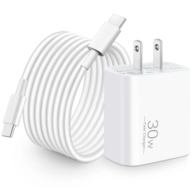 Main image of 30W USB C Fast Charger for Google Pixel 11/11 Pro XL/Fold/10/9/8/7/6 Pro XL|30 Watt Type C Super Fast Wall Charger Block, Pixel Phone Fast Charging Accessories, with 10FT Extra Long USB-C Cable, White
