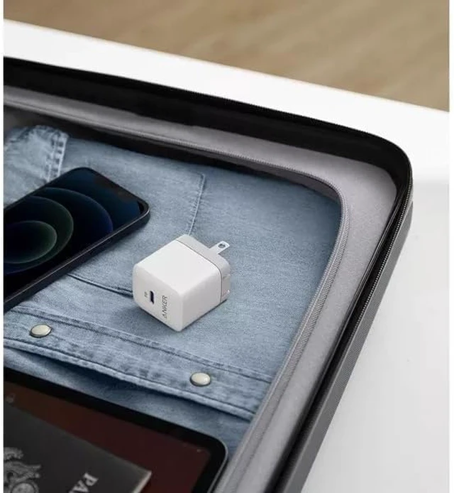 Alt view image 4 of 4 - Anker PowerPort III 20W USB-C Wall Charger 2-Pack, Compact Fast Charger, Foldable Plug, Quick Charging for iPhone 16 Series, Galaxy, Pixel, iPad (Cable Not Included), A2631