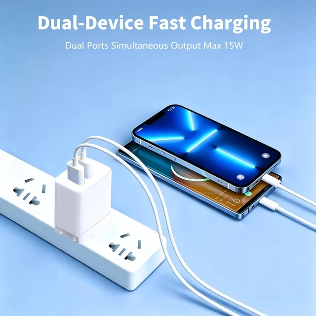 Alt view image 3 of 7 - 20W USB C Charger for iPhone 17 16 15, Home & Travel | USB C Charger for iPhone 15 Pro/17/17 Pro Max, Galaxy, Pixel, and MagSafe Compatible Accessories