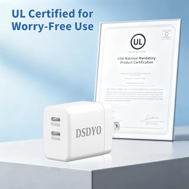 Alt view image 7 of 7 - 20W USB C Charger for iPhone 17 16 15, Home & Travel | USB C Charger for iPhone 15 Pro/17/17 Pro Max, Galaxy, Pixel, and MagSafe Compatible Accessories