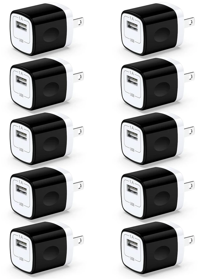 Main image of 5V 1A Power Adapter USB A Charger Block 10Pack for iPhone 18 Pro Max/17e/16|Charging Cube USB Bulk Single Port Wall Outlet Plug for Samsung Galaxy A18/S26 Ultra/Z Fold8/Flip8/S26FE/A17/A36/A37/A08/S25