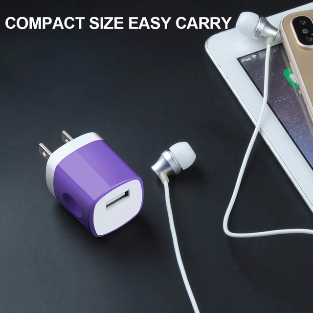 Alt view image 3 of 7 - USB Charger Plug,Fast Charging Block,1A USB Cube 10Pack Wall Outlet Adapter|for iPhone 18 Pro Max/Duo/17e/16Plus/15/14/13/12/11/X/SE/8,Samsung Galaxy S26 Ultra/S25FE/A17/A36/A37/A16/S24Pixel 11Pro/10A
