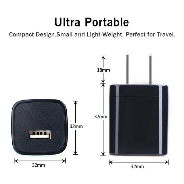 Alt view image 2 of 7 - Fast Charger Block, Single Port USB Wall Plug for Phone15 Charging Cubes 1A|Power Adapter for iPhone 18Pro Max/Duo/17e/Air/16/15/14/13/12/11/XS/8,Samsung Galaxy S26 Ultra/S25FE/A17/A36/A16/A54/A15/S24