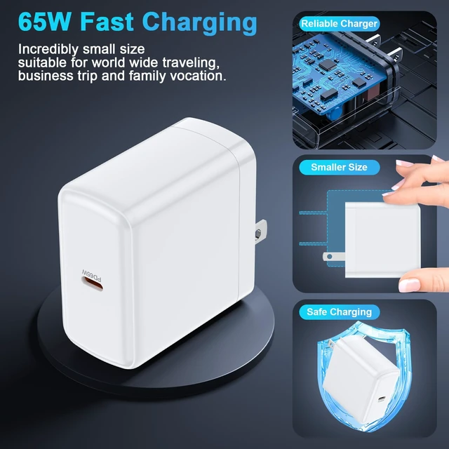 Alt view image 3 of 7 - Samsung Super Fast Charger Cord 65W Type C Fast Charging Block for Samsung|Galaxy S26 Ultra/S26 Plus/S25 Ultra/S25 FE/S24/S23/S22/S21/A17 5G/A16/A36/A56 with 60W 6FT Long Android Type C Charger Cable