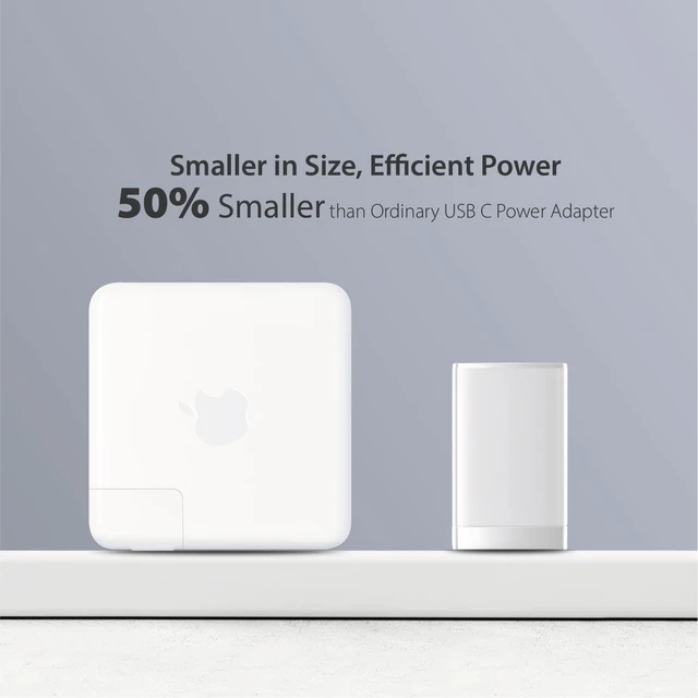 Alt view image 6 of 7 - iBenzer 65W GaN USB C Foldable Charger PD 3.0, 3-Port Fast Charger with 3FT USB-C Fast Charging Cord for iPhone 17/16/15, MacBook Pro/Air, iPad, Switch, Galaxy S25/S24, iPad,Dell XPS 13 (White)