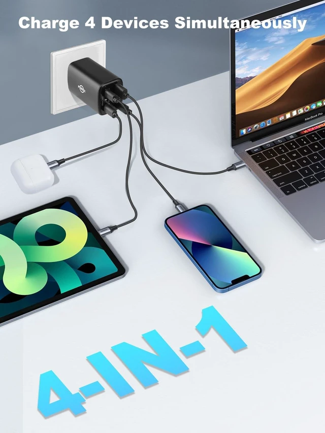 Alt view image 4 of 7 - USB C Travel Charger, PDMAX 70W Universal Power Adapter, Fast Charging for Worldwide Travel Adapter, Supports PD 3.0& PPS, International Adapter for Europe, UK, Italy, Japan & More