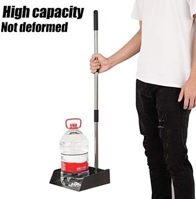 Alt view image 5 of 7 - Dust Pan with Long Handle - 39Heavy Duty Metal Dustpan | Standing Dustpan
Stand Up Dustpan with 3pcs Adjustable Handle,Stainless Steel Dust Pan for Home,Outdoor,Office,No Tool-Snap&Lock in 3 Seconds