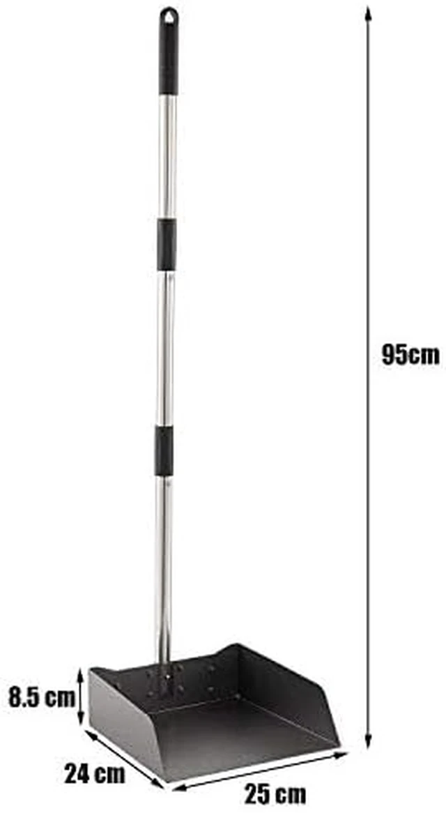 Alt view image 7 of 7 - Dust Pan with Long Handle - 39Heavy Duty Metal Dustpan | Standing Dustpan
Stand Up Dustpan with 3pcs Adjustable Handle,Stainless Steel Dust Pan for Home,Outdoor,Office,No Tool-Snap&Lock in 3 Seconds