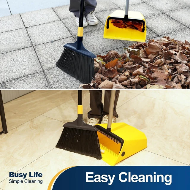 Alt view image 7 of 7 - Yocada Large Commercial Dustpan with Comb, Upright Heavy Duty Dust Pan
Outdoor Indoor for Courtyard Garage Lobby Mall Market Floor Home Kitchen Room Office Pet Hair Rubbish