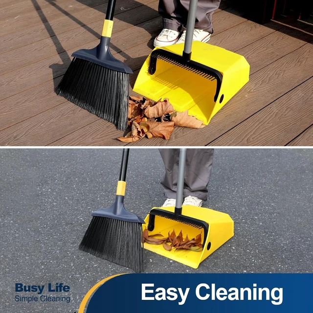 Alt view image 6 of 7 - Yocada Large Commercial Dustpan with Comb, Upright Heavy Duty Dust Pan
Outdoor Indoor for Courtyard Garage Lobby Mall Market Floor Home Kitchen Room Office Pet Hair Rubbish