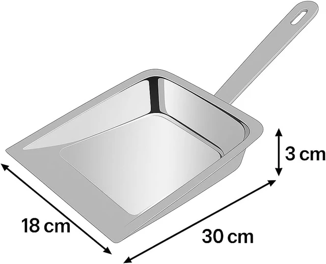Alt view image 4 of 6 - Stainless Steel dust pan, Dustpan, Supadi,Dust Collector Pan for Home and Kitchen
